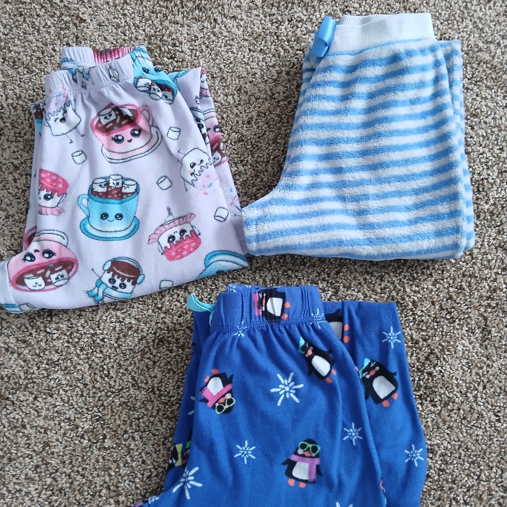 The Children's Place Kids Pajama Bottoms - Blue, White, Purple